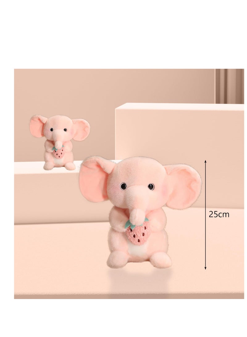 Cute Elephant Plush Stuffed Pillow, Cute Elephant Pillow, Very Soft Hugging Toy Gifts for Bedding, Kids Sleeping Cute Pillow, Soft Plush Doll for Gift, Boys, Girls, Kids Room Decor, Pink - Image 5